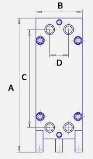 Разборный пластинчатый теплообменник Vicarb V120