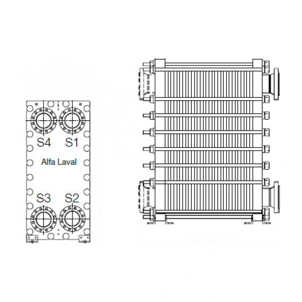 Сварной пластинчатый теплообменник Alfa Laval TM20-B FKR