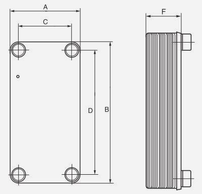 Паяный пластинчатый теплообменник испаритель Машимпэкс (Kelvion) GBS 900AE