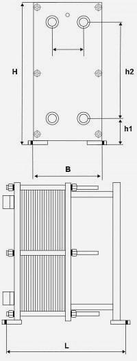 Разборный пластинчатый теплообменник Thermowave ThermoLinePure TL-400