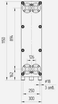Разборный пластинчатый теплообменник ЭксЭко НН-43