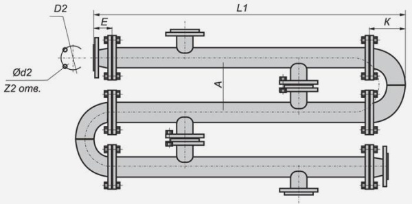 Водоводяной подогреватель ВВП 168-2000