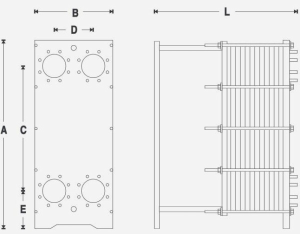 Паяный пластинчатый теплообменник Stokvis GX64