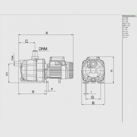 Насос для бассейна DAB Eurocom SP 40/50 T, 60145281
