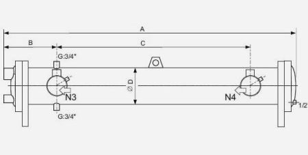 Кожухотрубный теплообменник Ciat FYC 219-24C