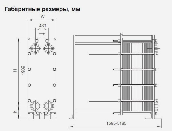 Разборный пластинчатый теплообменник Alfa Laval AQ4L-FG