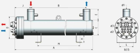 Кожухотрубный испаритель Refkar RCD 30