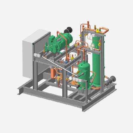 Холодильный компрессор ТЕРМОКУЛ АХВ-В-1хHSK7451-70-Т